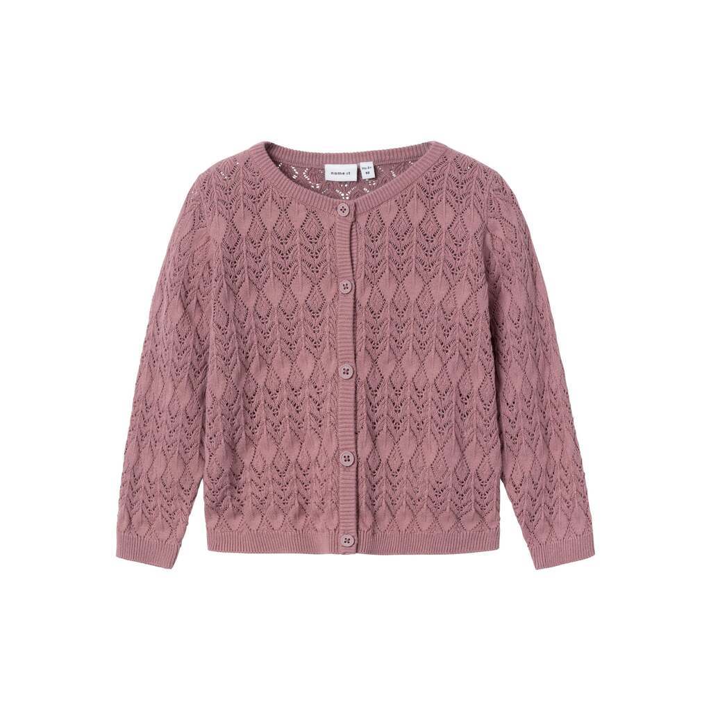 Name It Fhipil Strik Cardigan - Nostalgia Rose - 86 cm