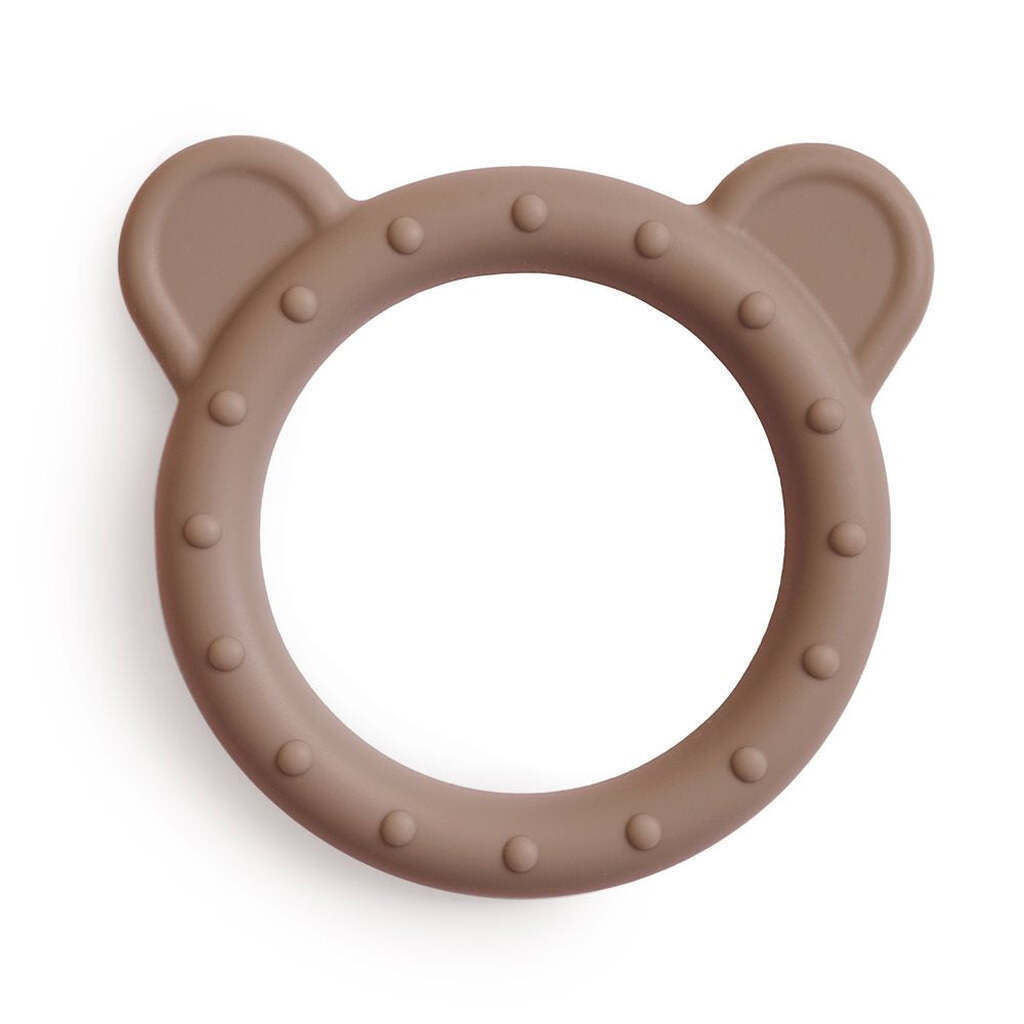 Mushie Teether Bear - Natural