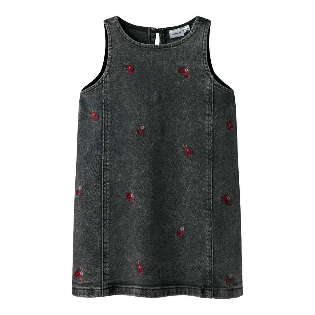 Name It Brynn Denim Spencer - Medium Grey Denim/Flower - 92 cm