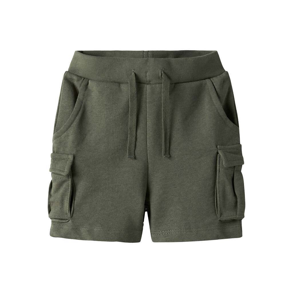 Name It Oli Sweat Shorts - Dusty Olive - 92 cm