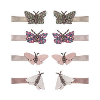 Mimi & Lula 8 hårclips - Mini Rainforest Butterfly Dinos & Butterflies