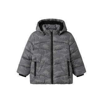 Name It Mosan Puffer Jacket - Poppy Seed - 86 cm