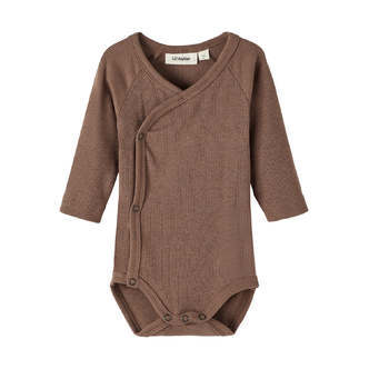 Lil Atelier New Born Gago Rib Body - Coffee Quartz - 50 cm
