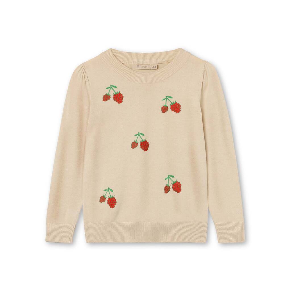Fliink Favo Embroidered Bluse - Sandshell - 80 cm