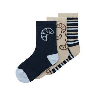 Name It Rumle 3 pack strømper - Navy Blazer - 22/24 cm