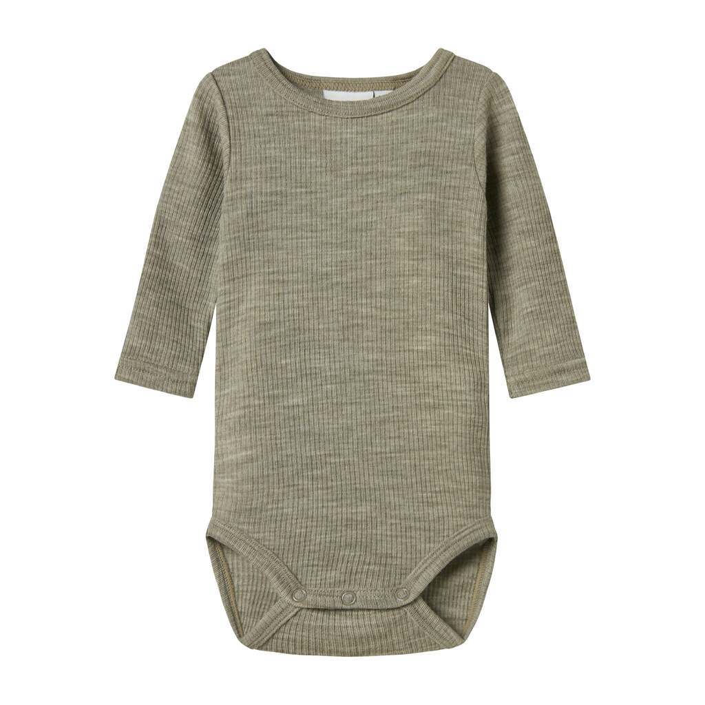 Name It Wax Wool Rib Body - Dried Sage - 50 cm