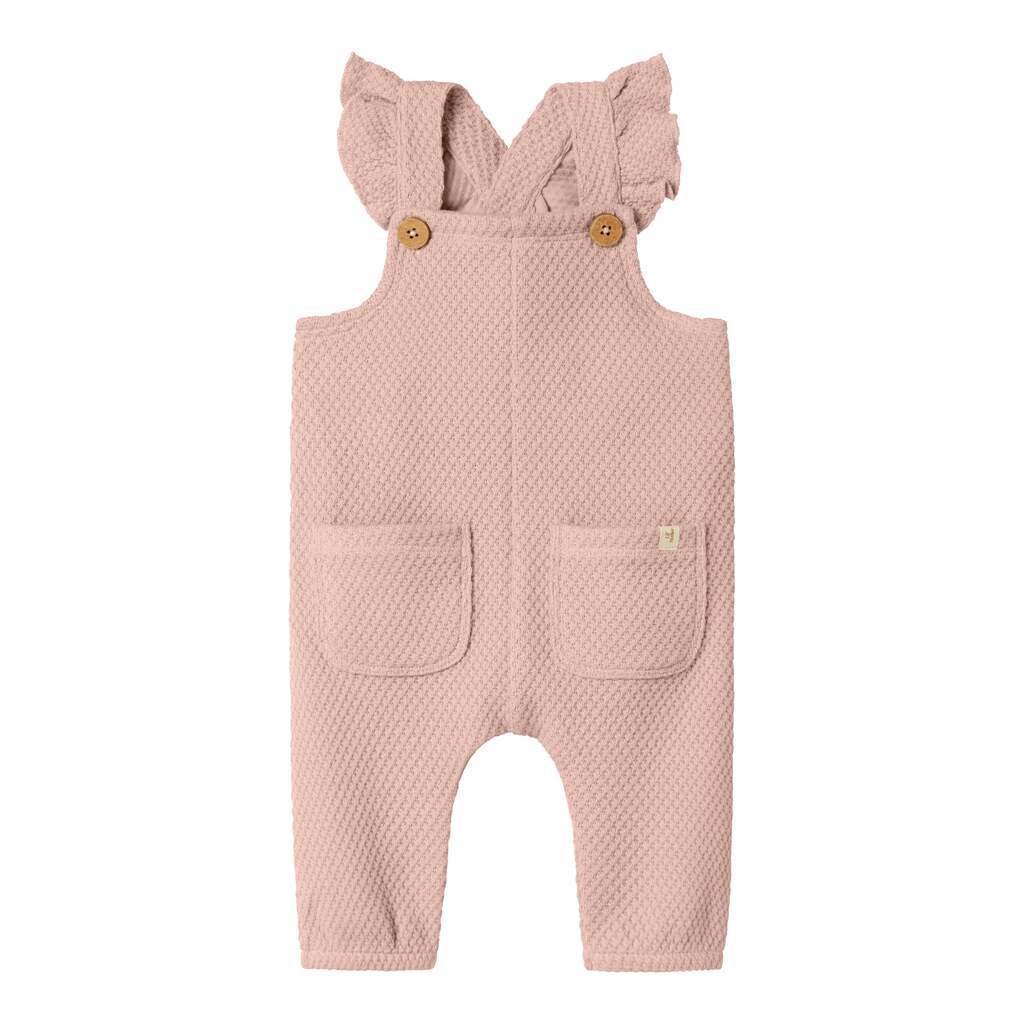 Lil Atelier Noella Loose Sweat Overall - Cameo Rose - 56 cm