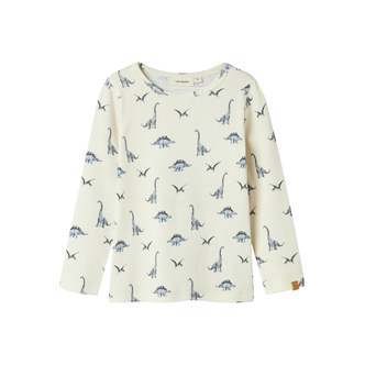 Lil Atelier Geo Avu Slim Top - Turtledove - 92 cm