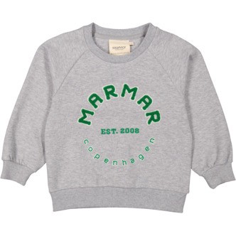 MarMar Theos Sweat Shirt - Green Logo - 92 cm / 2 år