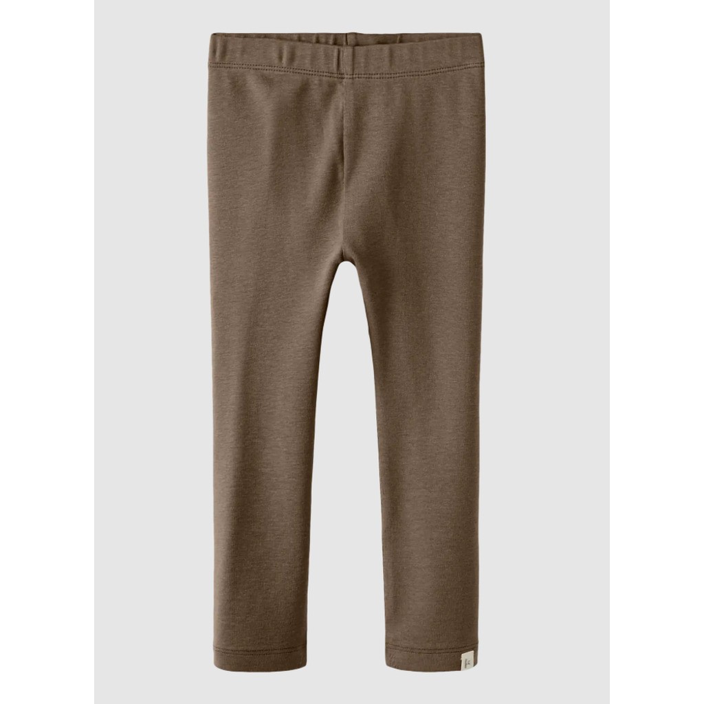 Lil Atelier Gayo Slim Leggings - Shitake - 92 cm