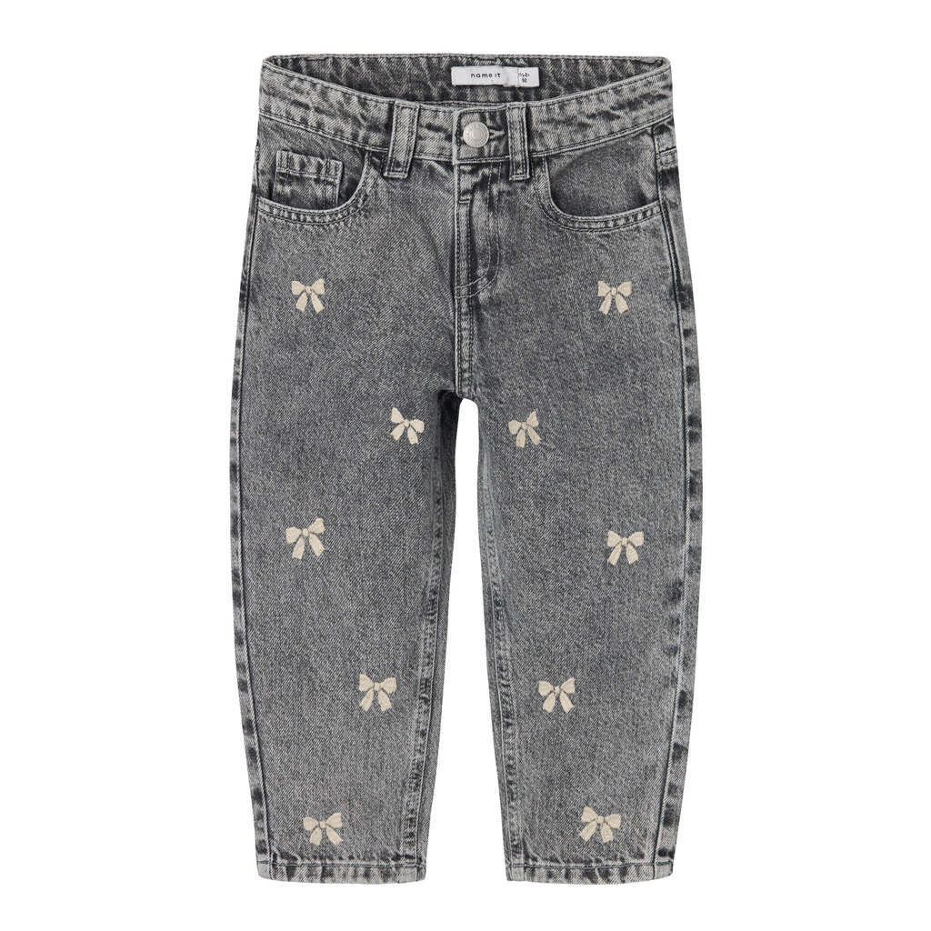Name It Bella Mom Jeans - Medium Grey Denim - 80 cm