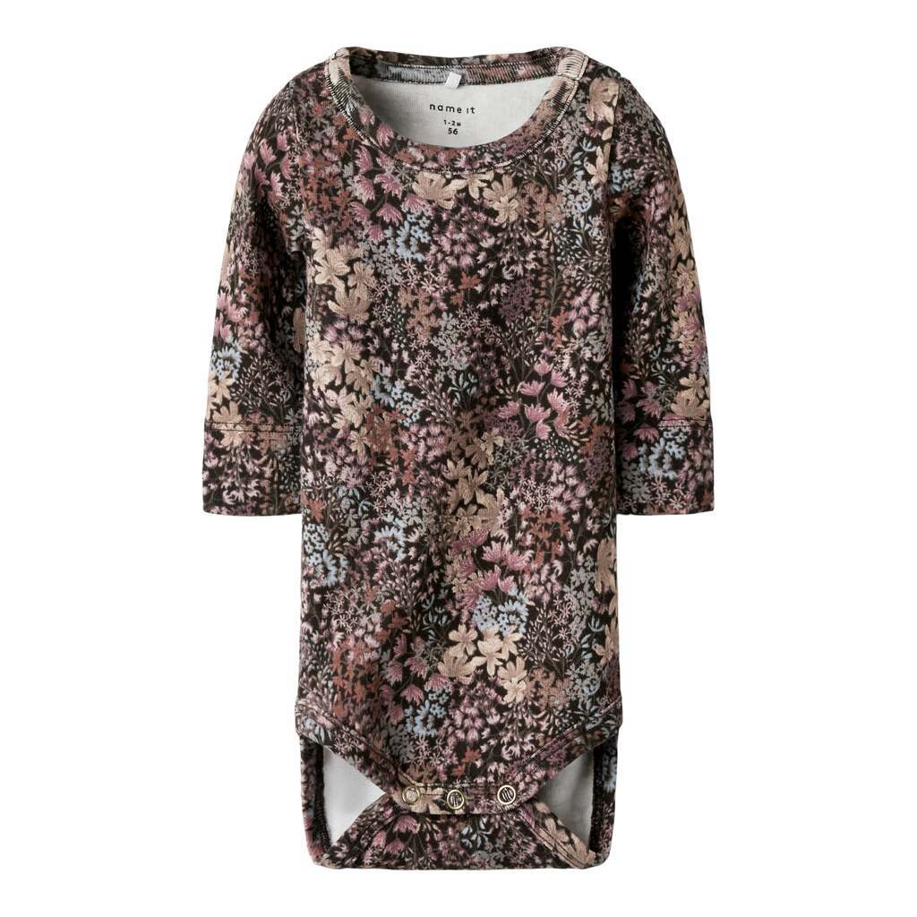 Name It Resa LS Body - Chocolate Brown - 50 cm