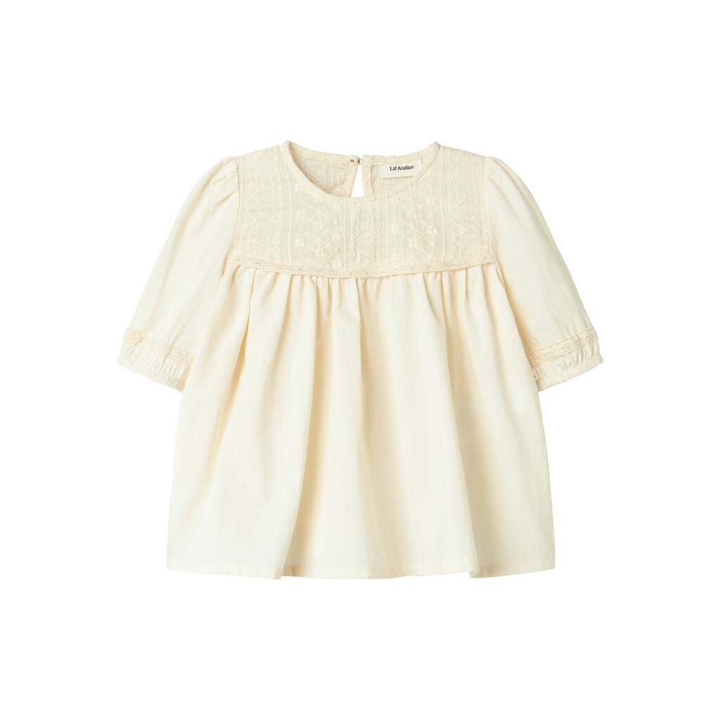 Lil Atelier Daisy Loose Shirt - Turtledove - 92 cm