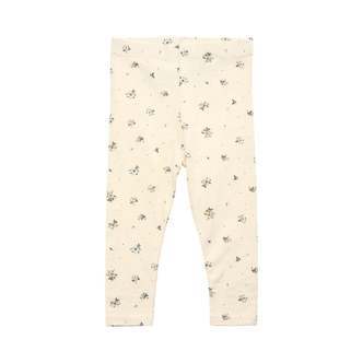Sofie Schnoor Flower Leggings - Antique White - 56 cm