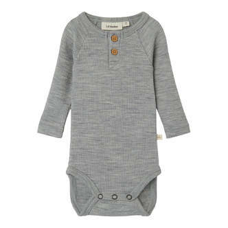 Lil Atelier Fable Wool Body - Grey Melange - 56cm