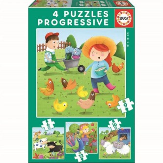 Educa Puslespil - Farm Animals