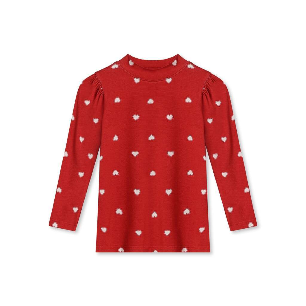 Fliink Kelly Puff Bluse - Pompeian Red - 80 cm