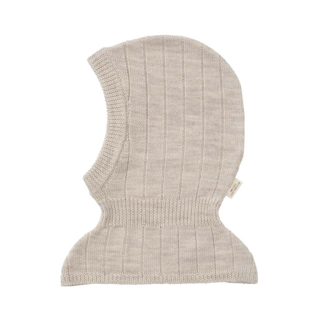 Copenhagen Colors Elefanthue i Merino Rib - Pale Cream Melange - 48-50/ 9 mdr.- 3 år