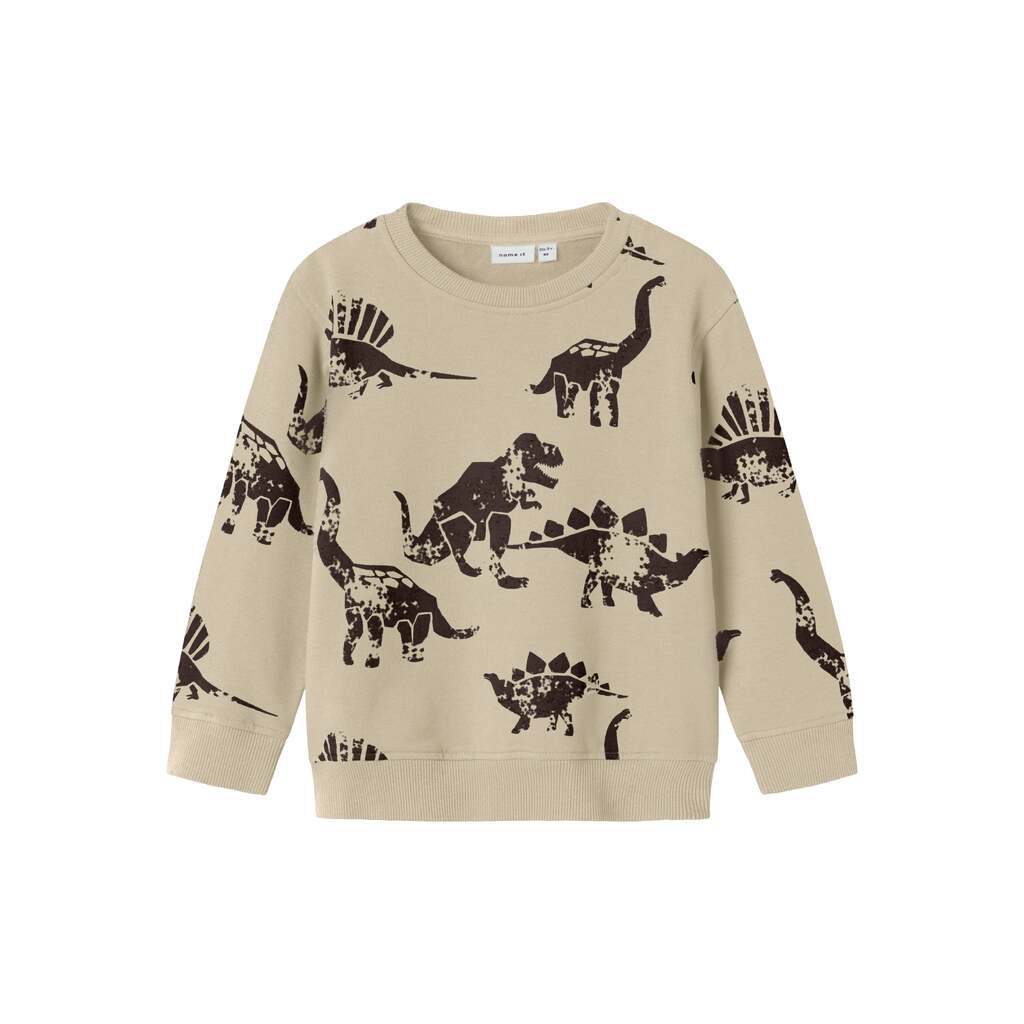 Name It Nilaus Sweat Shirt - Island Fossil - 92 cm