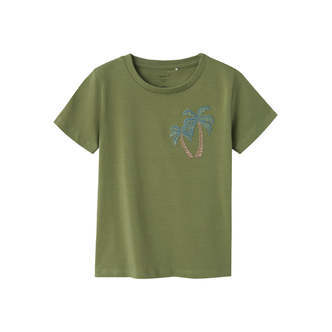 Name It Hakan T-shirt - Oil Green - 80 cm