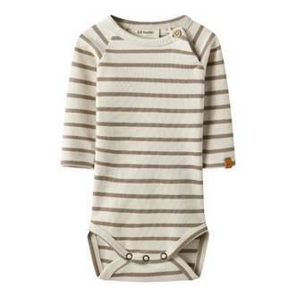 Lil Atelier Limia LS Body - Turtledove/Sepia Tint - 56 cm