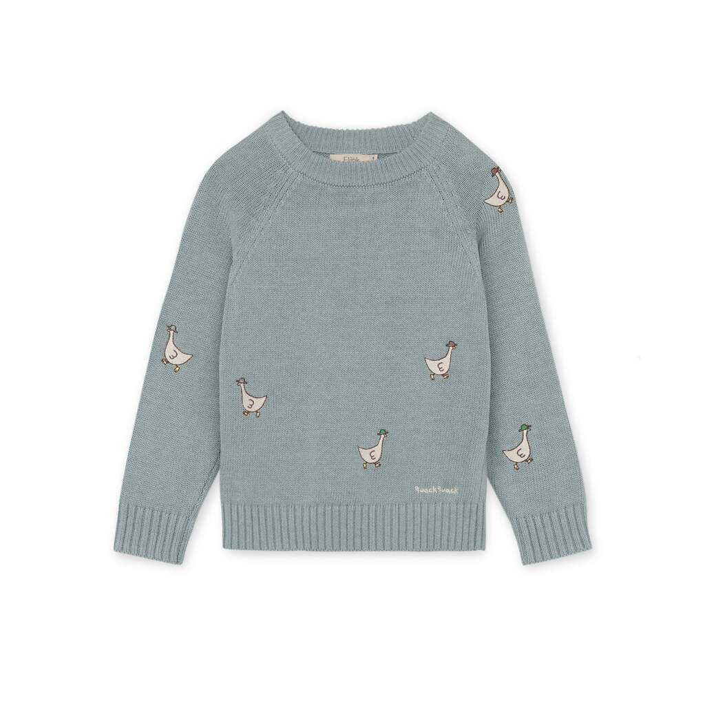 Fliink Mahdi Knit Pullover - Slate - 80 cm