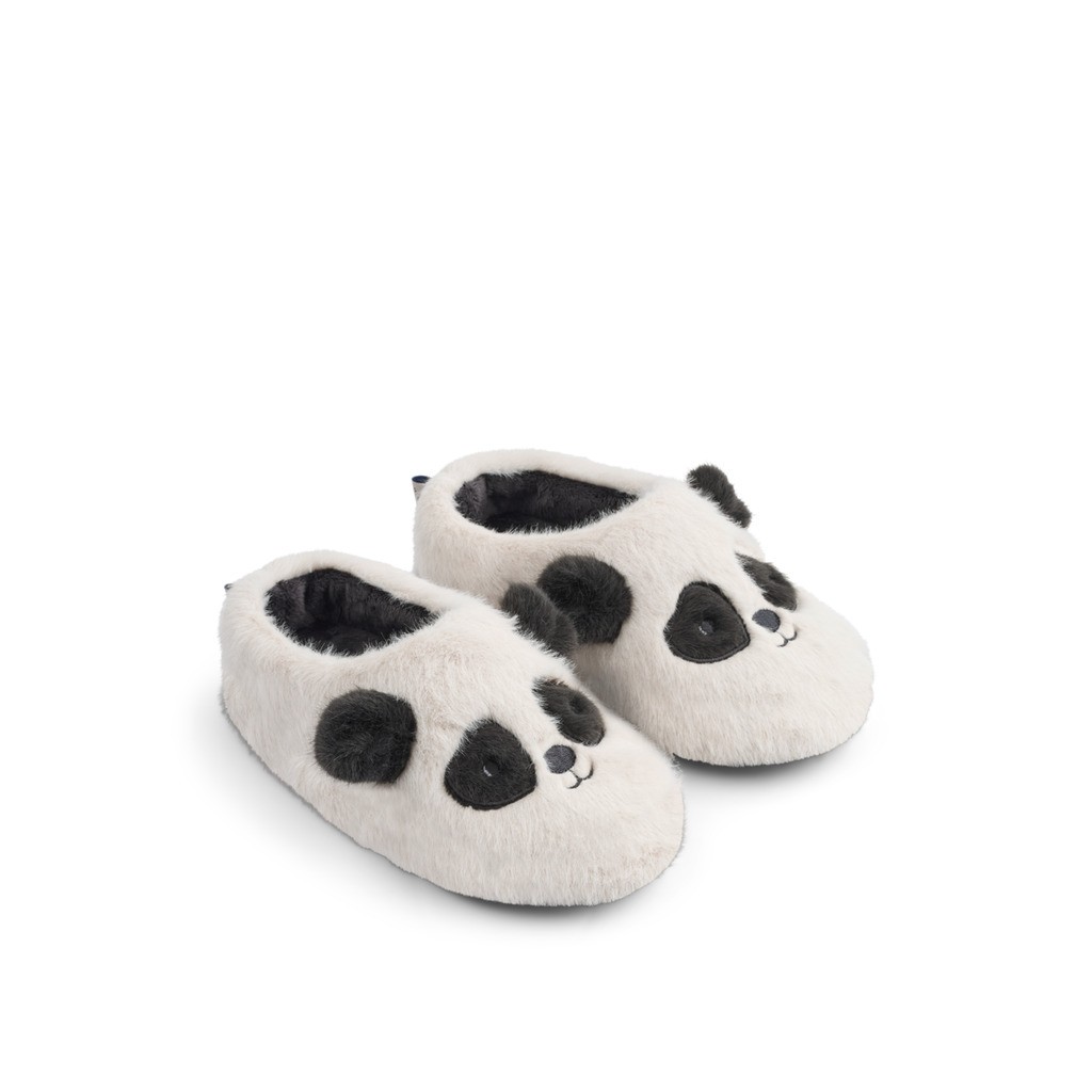 Liewood Aviaja Panda Slippers - Sandy/Dark grey - 20/21