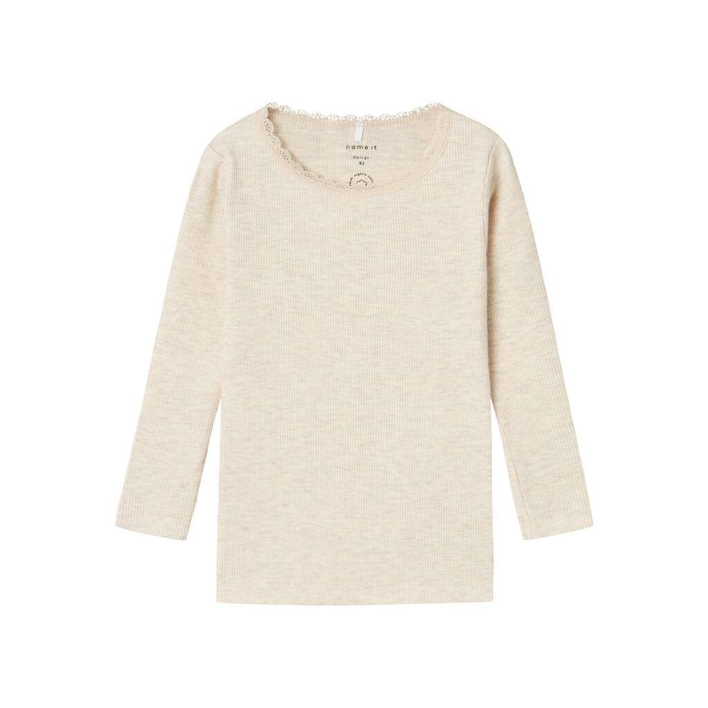 Name It Kab Ls Top Noos - Peyote Melange - 86 cm