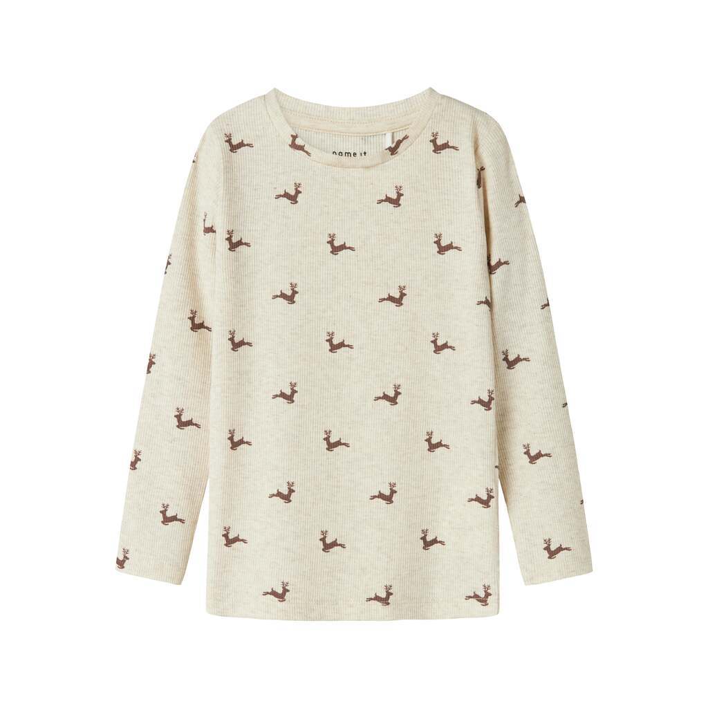 Name It Roko LS Top - Peyote Melange - 92 cm