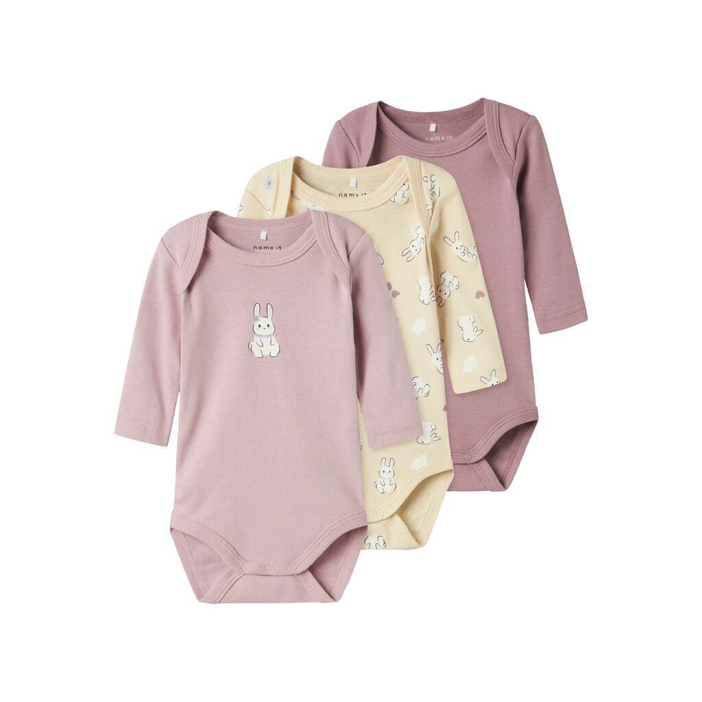 Name It Body 3 pak Rabbit - Summer Sand - 50 cm