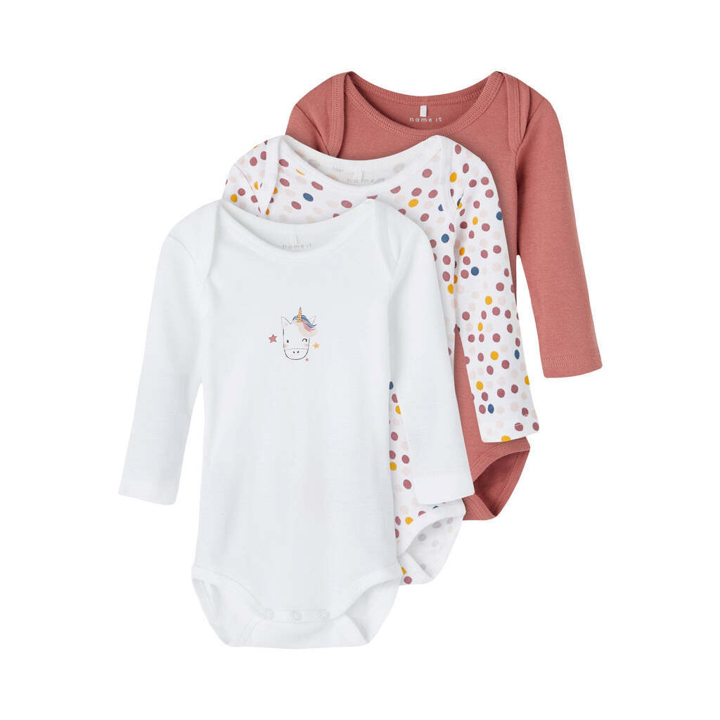 Name It Body 3 pak - Withered Rose - 50 cm
