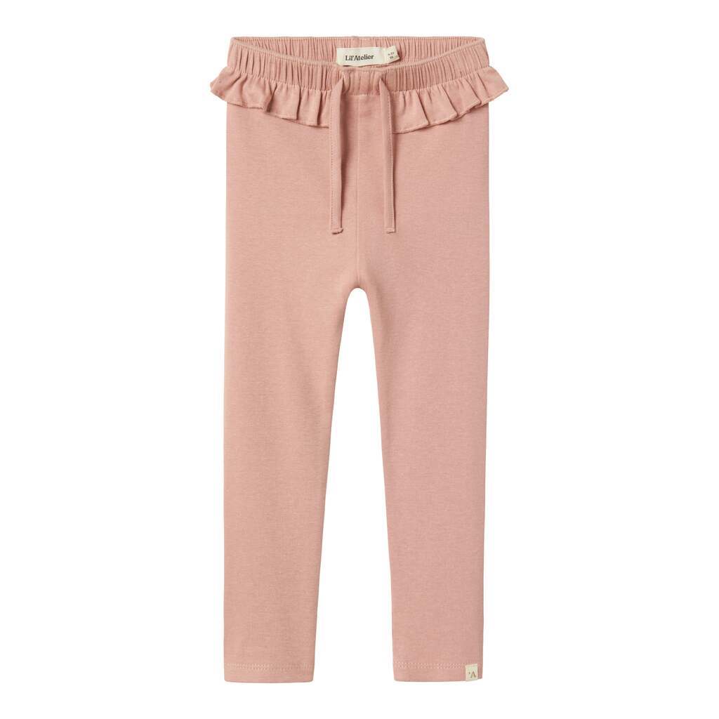 Lil Atelier Lalo Tao Leggings - Misty Rose - 92 cm
