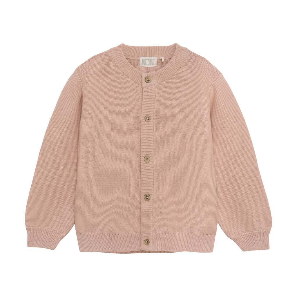 Huttelihut Strik Cardigan -  Mahogany Rose - 86 cm