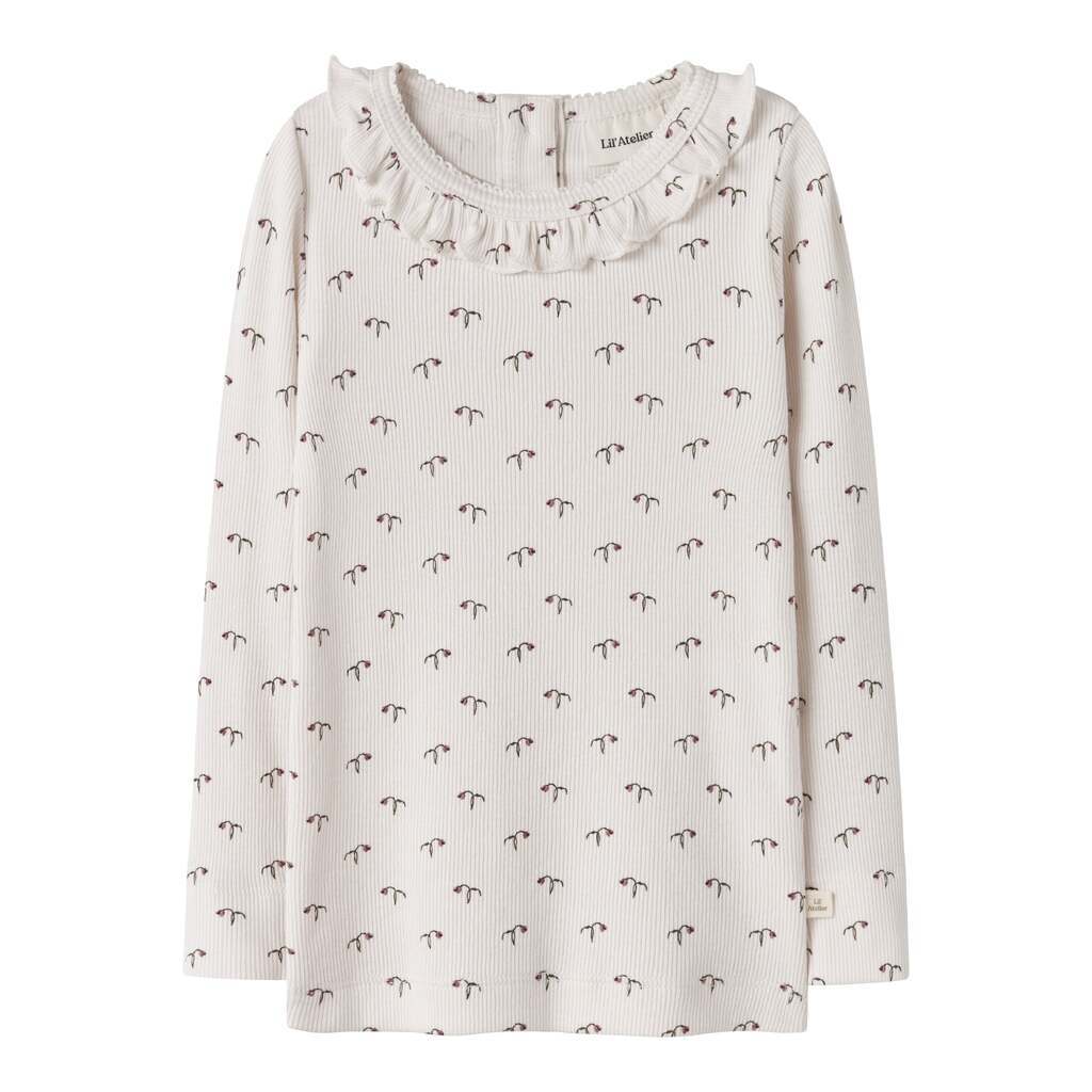 Lil Atelier Gago Kis Slim Top - Almost Mauve/Tulip - 92 cm