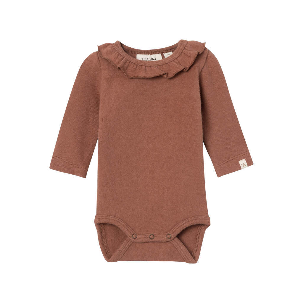 Lil Atelier Thora Slim Body - Carob Brown - 56 cm