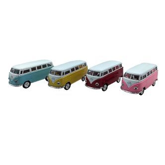 Magni VW Classic bus original med pull back - Lyseblå