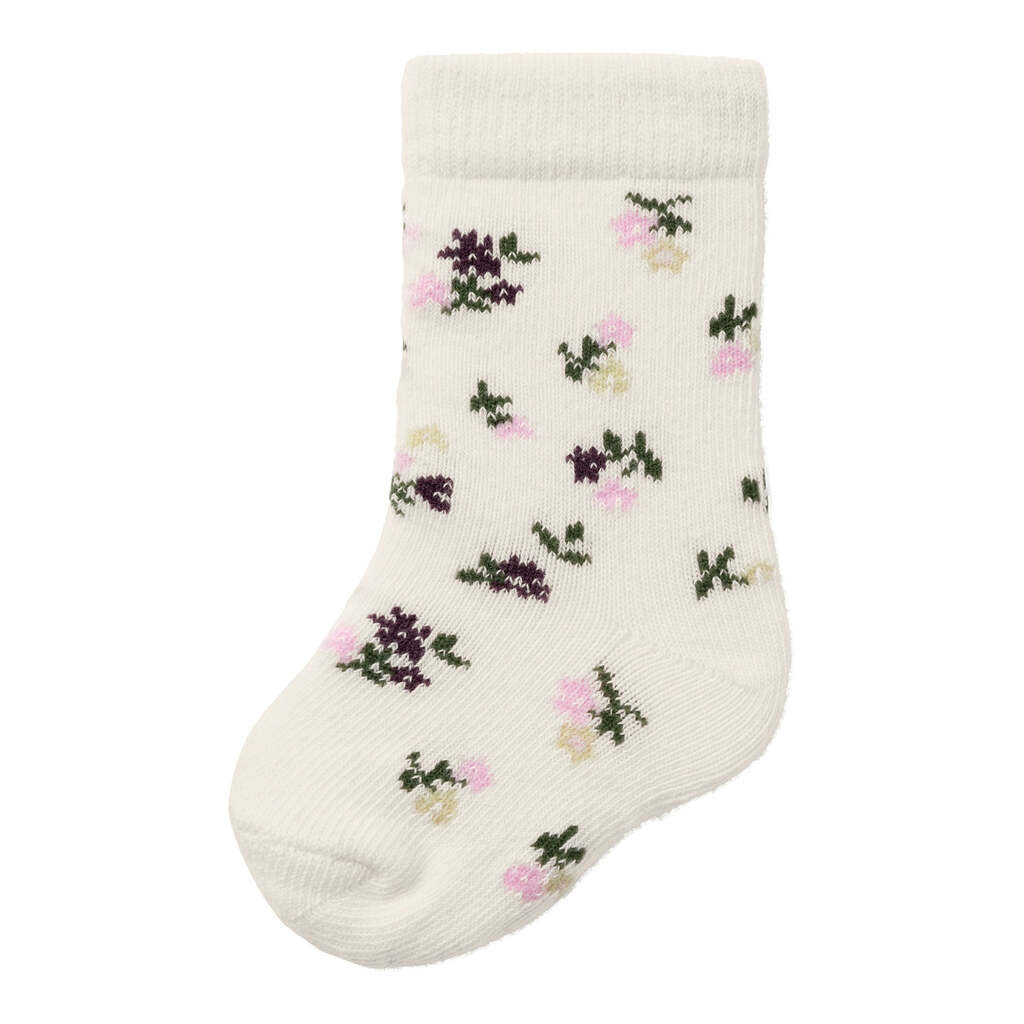 Name It Kisja Strømpe med Blomster -  Jet Stream - 50/56