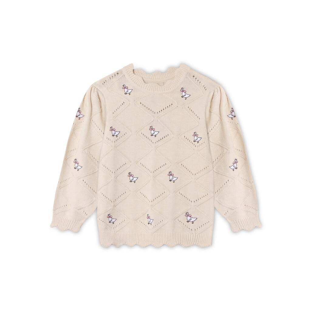 Fliink Alon Goose Pullover - Sandshell - 86 cm