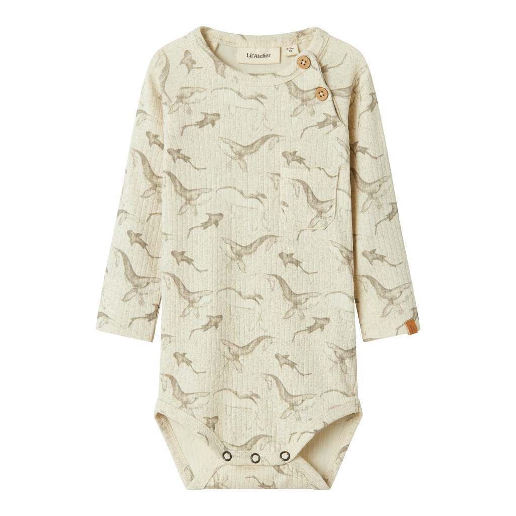 Lil Atelier Gio Bop Slim Body - Turtledove - 56cm