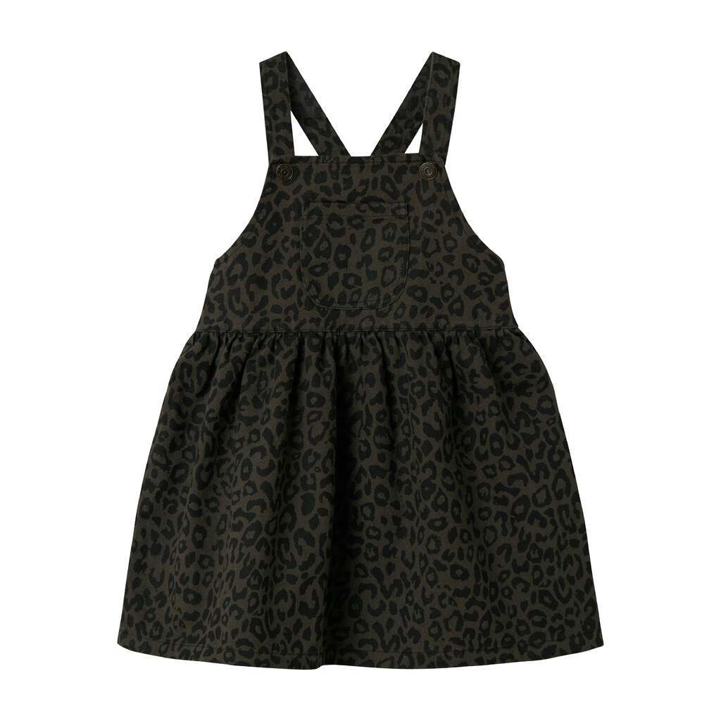 Name It Lela Leo Twill Dress - Mockingbird - 92 cm