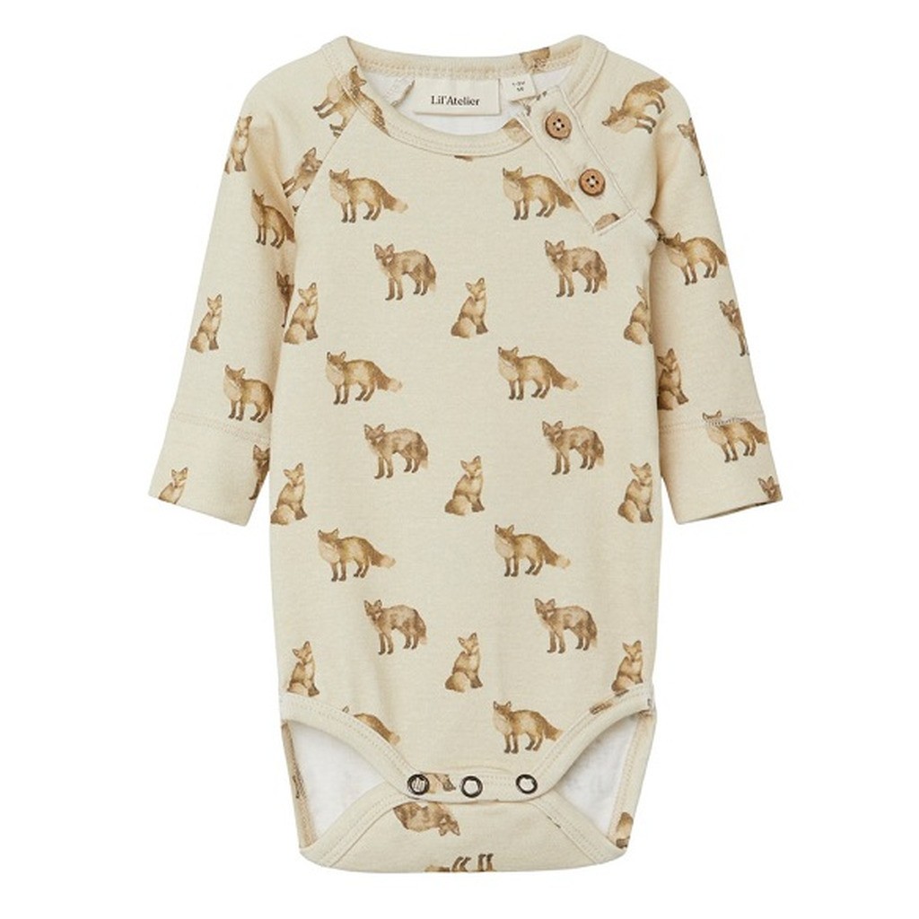 Lil Atelier Geo Slim LS Body - Fog - 56 cm