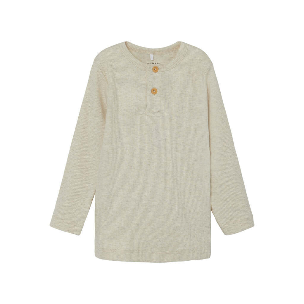 Name It Kab Ls Shirt Noos - Peyote Melange - 86 cm