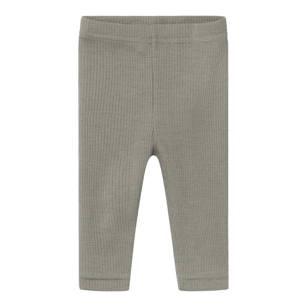 Lil Atelier Fable Fio Wool Leggings - Laurel Oak - 56cm