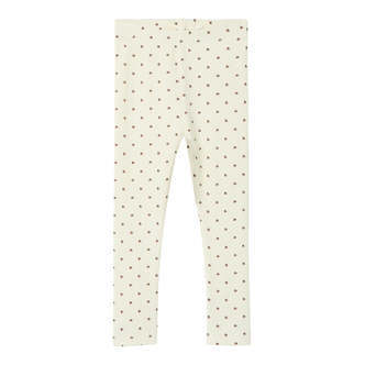Lil Atelier Lago Kye Slim Leggings med Mariehøne - Turtledove - 92 cm