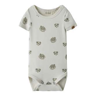 Lil Atelier Gayo Sor SS Body - Coconut Milk/Frog - 56 cm