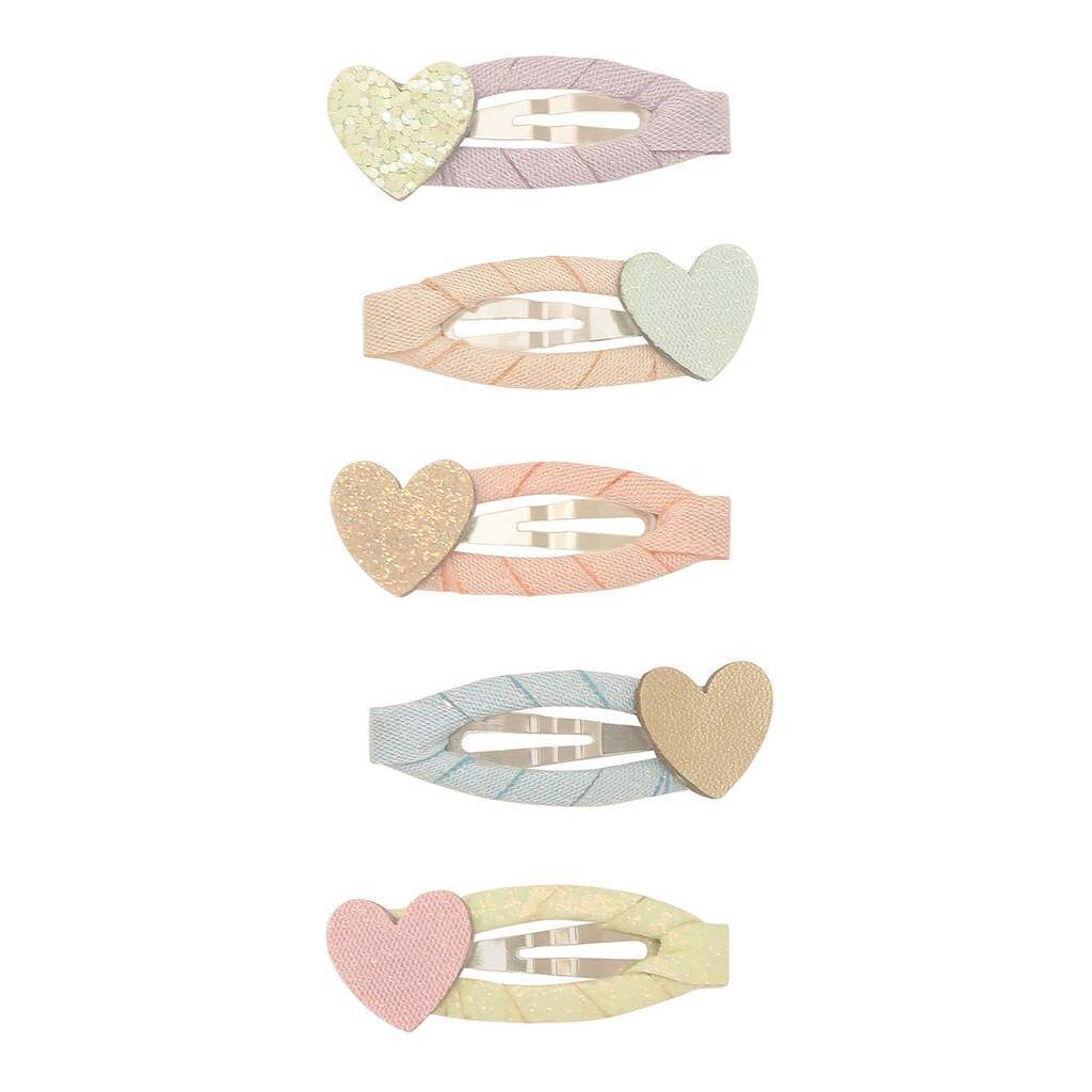 Mimi & Lula 5 hårspænder - Mini Dreamy Hearts Dreamland