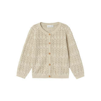 Name It Fhipil Strik Cardigan - Peyote Melange - 86 cm