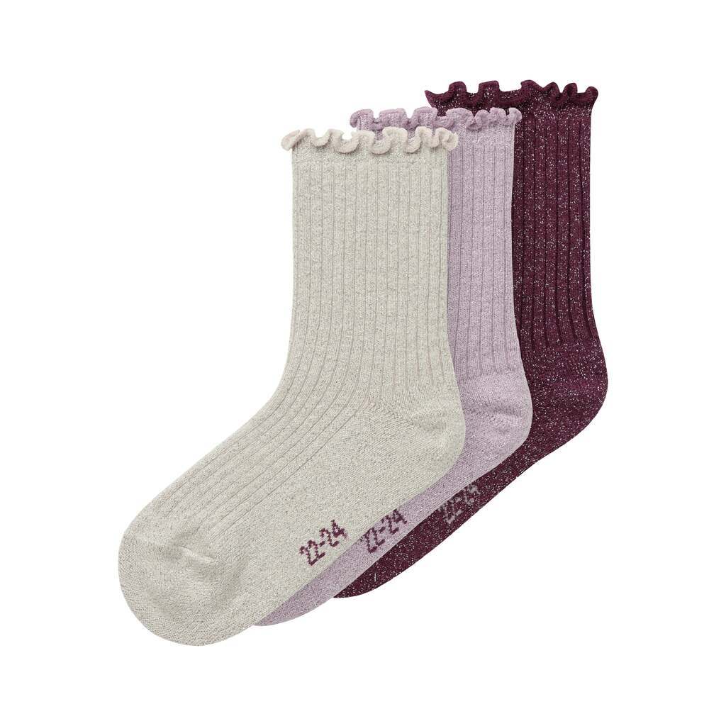 Name It Rosie 3 pack strømper - Keepsake Lilac - 22/24 cm