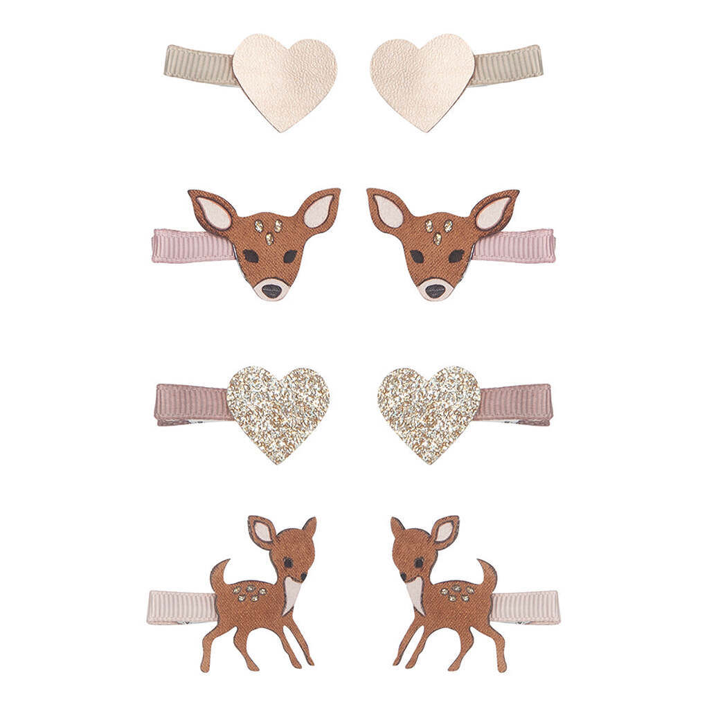 Mimi & Lula 8 hårclips - Mini Felicity Fawn Prairie Girl