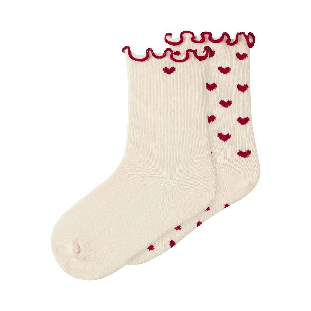 Lil Atelier Rosita 2 pack Socks - Turtledove - 19/21